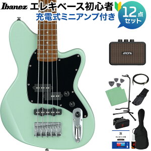 Ibanez TMB35 MGR 5弦ベース初心者12点セット 【充電式ミニアンプ付】 30インチショートスケール アイバニーズ 【初心者セット】