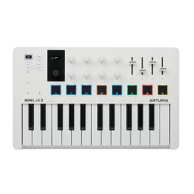 ARTURIA MINILAB MK3 ホワイト USB MIDIキーボード 25鍵盤 ミニ鍵盤 アートリア