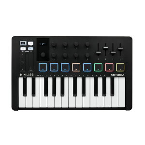 ARTURIA MINILAB MK3 BK �u���b�N USB MIDI�L�[�{�[�h 25���� �~�j���� �A�[�g���A