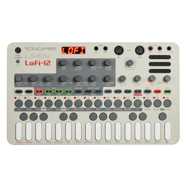 楽天市場】SONICWARE LIVEN Lofi-12 純正アダプター付属 4トラック 