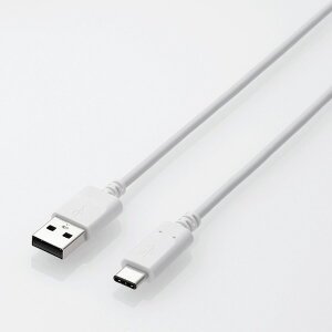 ELECOM MPA-AC20NWH USBP[u USB(TypeA-TypeC) 2.0m 2m zCg  GR
