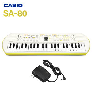 yʔbsO܂z CASIO SA-80+ADE95100LJ ~jL[{[h A_v^[Zbg 44 JVI SA76 pf