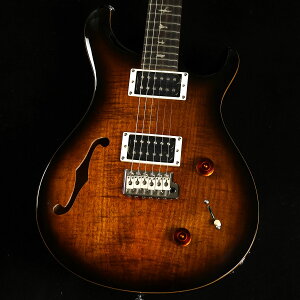 PRS SE Custom22 Semi Hollow Black Gold Burst �G���L�M�^�[ �|�[�����[�h�X�~�X(Paul Reed Smith) SE�J�X�^��22 �Z�~�z���E