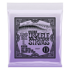 ERNiE BALL UKULELE BALL END NYLON STRINGS BLACK W/ WOUND G EN LOW-G A[j[{[ P02327