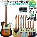 Bacchus BTE-3-RSM/M エレキギター初心者14点セット【Bluetooth搭載ミニアンプ付き】 テレキャスタイプ バッカス 【初…