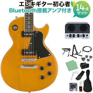 Blitz by AriaProII BLP-SPL YL エレキギター初心者14点セット【Bluetooth搭載ミニアンプ付き】 レスポールスペシャル TVイエロー ブリッツ BLPSPL 【初心者セット】