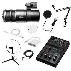 YAMAHA AG03MK2 ubN iPhone14ȑO LightningڑΉ AT2040 CgZbg A[X^h |bvK[h AuxP[u }n