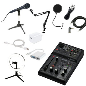 YAMAHA AG03MK2 ubN iPhoneڑΉ _Ci~bN}CN CgZbg A[X^h |bvK[h AuxP[u }n