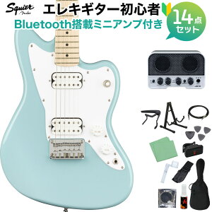 Squier by Fender Mini Jazzmaster HH Daphne Blue GLM^[S14_ZbgyBluetoothڃ~jAvtz WY}X^[ ~jTCY XNC[ / XNCA yS҃Zbgz