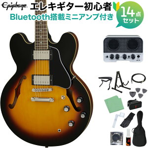 Epiphone ES-335 Vintage Sunburst GLM^[S14_Zbg yBluetoothڃ~jAvtz Z~ARM^[ ES GstH ES335 yS҃Zbgz
