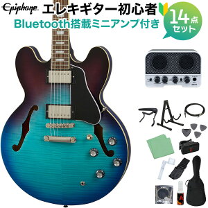 Epiphone ES-335 Figured BB �G���L�M�^�[���S��14�_�Z�b�g �yBluetooth���ڃ~�j�A���v�t���z �Z�~�A�R�M�^�[ �u���[�x���[�o�[�X�g �G�s�t�H�� ES335 �y���S�҃Z�b�g�z