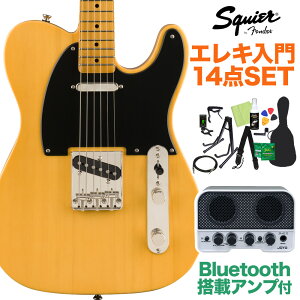 Squier by Fender Classic Vibe f50s Telecaster Butterscotch Blonde GLM^[S14_Zbg yBluetoothڃ~jAvtz eLX^[ XNC[ / XNCA yS҃Zbgz