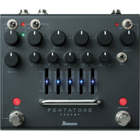 Ibanez PTPRE ディストーション ペンタトーンプリアンプ エレキギター用エフェクター オールアナログ回路 EQ帯域調整可能 アイバニーズ PENTATONE PREAMP