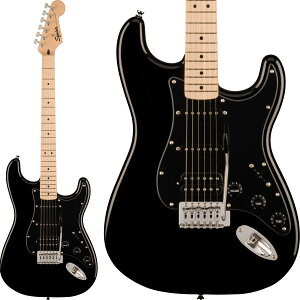 Squier by Fender SONIC STRATOCASTER HSS Maple Fingerboard Black Pickguard Black XggLX^[ ubN  GLM^[ XNC[ / XNCA \jbN