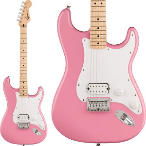 Squier by Fender SONIC STRATOCASTER HT Maple Fingerboard White Pickguard Flash Pink XggLX^[ n[heC 1PU GLM^[ XNC[ / XNCA \jbN