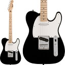 Squier by Fender SONIC TELECASTER Maple Fingerboard White Pickguard Black テレキャスター エレキギター スクワイ…