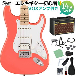 Squier by Fender SONIC STRATOCASTER HSS Tahitian Coral GLM^[S14_ZbgyVOXAvtz XggLX^[ XNC[ / XNCA yS҃Zbgz
