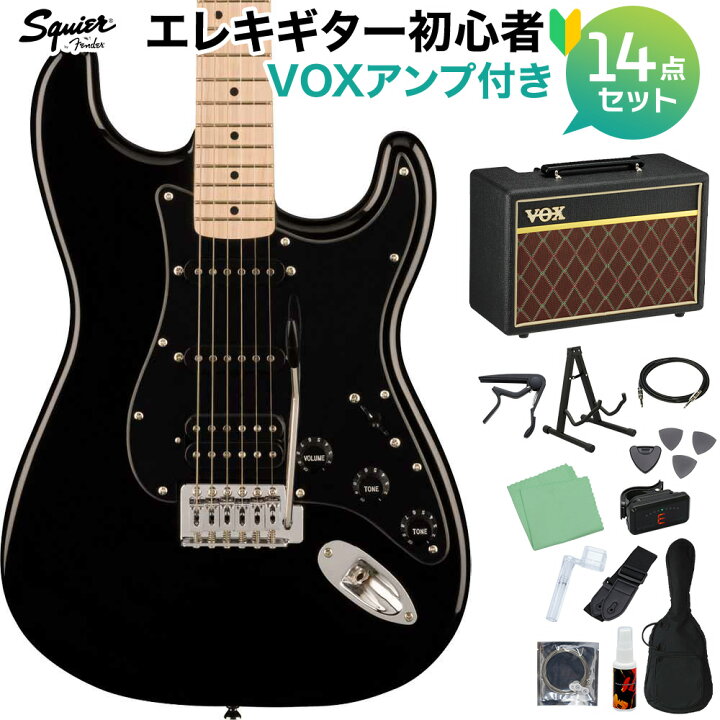 楽天市場】Squier by Fender SONIC STRATOCASTER HSS Black エレキ  
