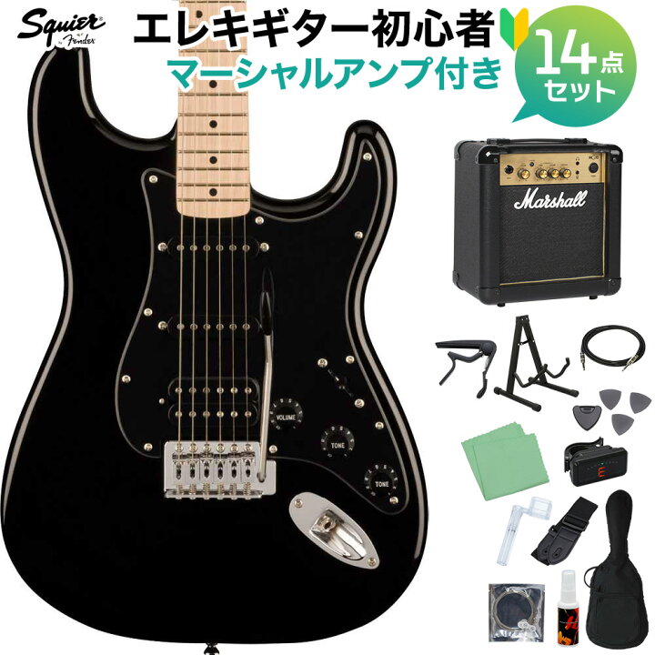 楽天市場】Squier by Fender SONIC STRATOCASTER HSS Black エレキ 