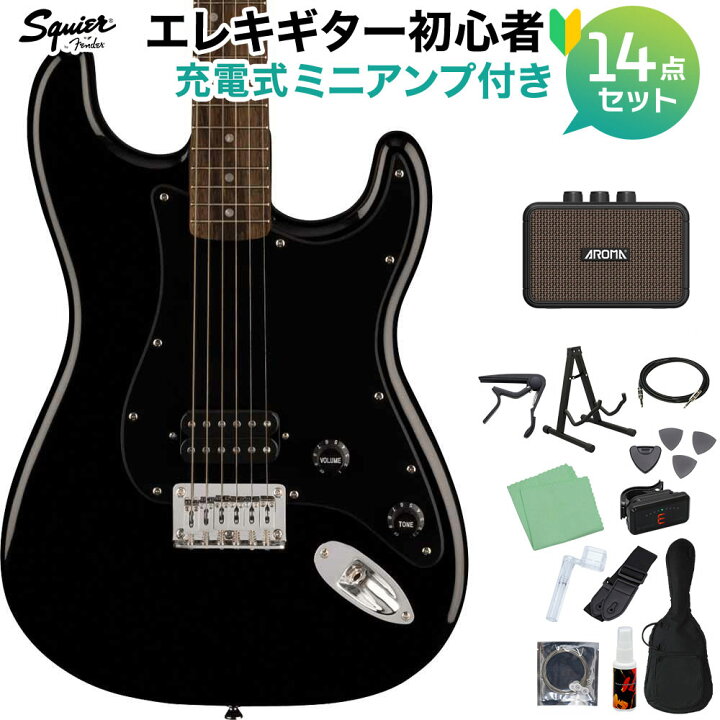 楽天市場】Squier by Fender SONIC STRATOCASTER HT H Black エレキ 