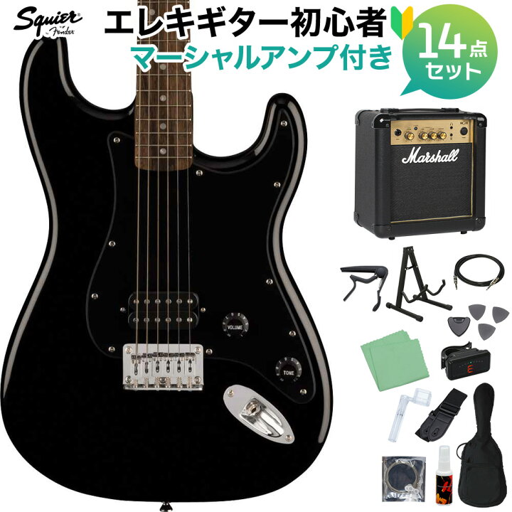楽天市場】Squier by Fender SONIC STRATOCASTER HT H Black エレキ  