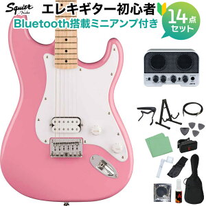 Squier by Fender SONIC STRATOCASTER HT Flash Pink GLM^[S14_ZbgyBluetoothڃ~jAvtz XggLX^[ n[heC 1PU XNC[ / XNCA yS҃Zbgz