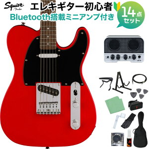 Squier by Fender SONIC TELECASTER Torino Red GLM^[S14_ZbgyBluetoothڃ~jAvtz eLX^[ XNC[ / XNCA yS҃Zbgz