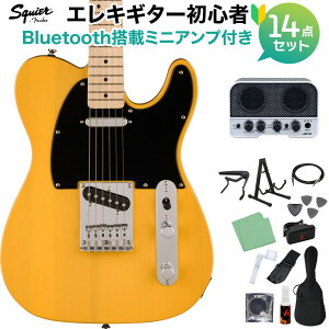 Squier by Fender SONIC TELECASTER Butterscotch Blonde GLM^[S14_ZbgyBluetoothڃ~jAvtz eLX^[ XNC[ / XNCA yS҃Zbgz