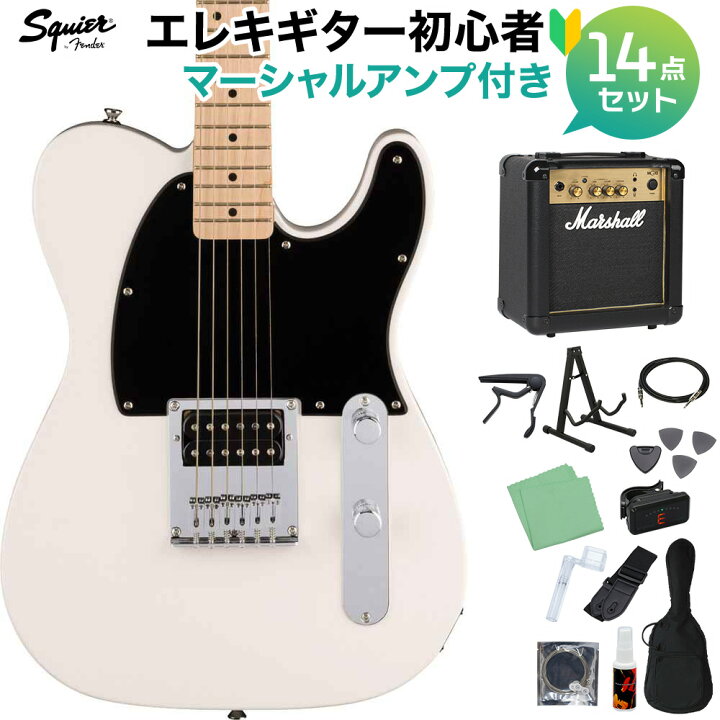 楽天市場】Squier by Fender SONIC ESQUIRE Arctic White エレキギター 