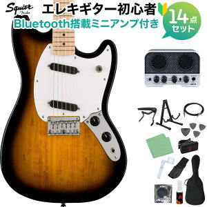 Squier by Fender SONIC MUSTANG 2-Color Sunburst GLM^[S14_ZbgyBluetoothڃ~jAvtz X^O XNC[ / XNCA yS҃Zbgz