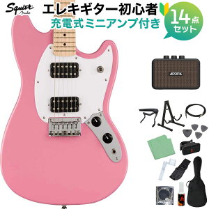 Squier by Fender SONIC MUSTANG HH Flash Pink GLM^[S14_Zbgy[d~jAvtz X^O XNC[ / XNCA yS҃Zbgz