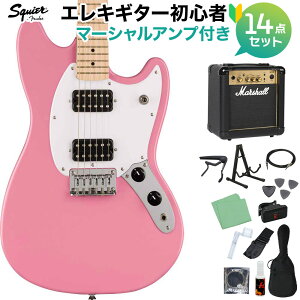 Squier by Fender SONIC MUSTANG HH Flash Pink GLM^[S14_Zbgy}[VAvtz X^O XNC[ / XNCA yS҃Zbgz