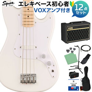 Squier by Fender SONIC BRONCO BASS Arctic White x[XS12_Zbg yVOXAvtz V[gXP[ Cvw XNC[ / XNCA yS҃Zbgz
