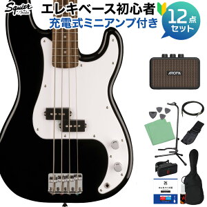 Squier by Fender SONIC PRECISION BASS Black x[XS12_Zbg y[d~jAvtz vVWx[X vx [w XNC[ / XNCA yS҃Zbgz