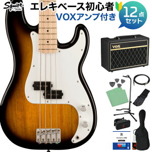 Squier by Fender SONIC PRECISION BASS 2-Color Sunburst x[XS12_Zbg yVOXAvtz vVWx[X vx Cvw XNC[ / XNCA yS҃Zbgz