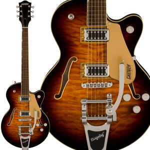 GRETSCH G5655T-QM Electromatic Center Block Jr. Single-Cut Quilted Maple with Bigsby Sweet Tea GLM^[ Z~AR Ob`