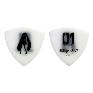 ESP PD-Miku03BK WH �����~�N �s�b�N�y50���Z�b�g�z 1.0mm �g���C�A���O�� WHITE×BLACK �|���A�Z�^�[�� �C�[�G�X�s�[