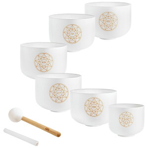 MEINL Sonic Energy Crystal Singing Bowl Solfeggio Set 6�Z�b�g �N���X�^�� �V���M���O�{�E�� �\���t�F�W�I���g�� �}�C�l�� SOLCSBSET �\�j�b�N�G�i�W�[