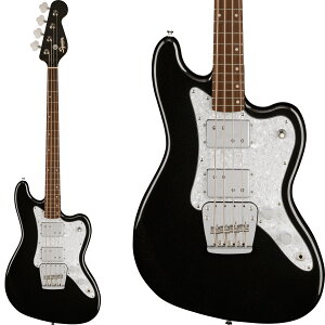Squier by Fender Paranormal Rascal Bass HH Metallic Black ラスカル エレキベース 30インチ ショートスケール スクワイヤー / スクワイア