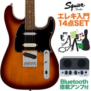 Squier by Fender Paranormal Custom Nashville Stratocaster Chocolate 2-Color Sunburst GLM^[S14_Zbg yBluetoothڃ~jAvtz XggLX^[ XNC[ / XNCA yS҃Zbg