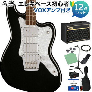 Squier by Fender Paranormal Rascal Bass HH Metallic Black x[X S12_Zbg yVOXAvtz XJ 30C` V[gXP[ XNC[ / XNCA yS҃Zbgz