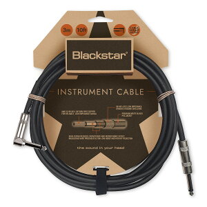 Blackstar Standard Instrument Cable 3m �X�g���[�g/�A���O�� �V�[���h �u���b�N�X�^�[