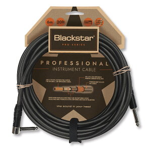 �y�}���\�����Ԓ� �G���g���[�ł����P5�{�z Blackstar Professional Instrument Cable 6m �X�g���[�g/�A���O�� �V�[���h �u���b�N�X�^�[