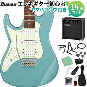 Ibanez AZES40L PRB エレキギター初心者14点セット【ヤマハアンプ付き】 左利き用 レフティ ストラトタイプ アイバニーズ 【限定生産】 【初心者セット】