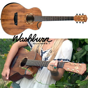WASHBURN COMFORT G-MINI 55 KOA AR[XeBbNM^[ ~jM^[ RpNg I[RA{fB bVo[
