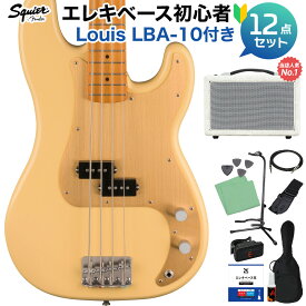Squier by Fender 40th Anniversary Precision Bass Vintage Edition Satin Vintage Blonde ベース 初心者12点セット 【島村楽器で一番売れてるベースアンプ付】 プレシジョンベース スクワイヤー / スクワイア 【数量限定】