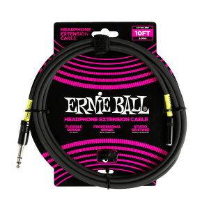 ERNiE BALL P06422 1/4 TO 3.5MM 10FT BLACK �w�b�h�z���E�G�N�X�e���V�����E�P�[�u�� �����p�w�b�h�t�H���P�[�u�� �A�[�j�[�{�[��