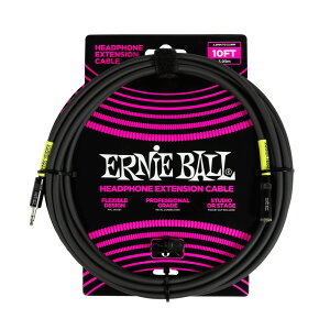 ERNiE BALL P06424 3.5MM TO 3.5MM 10FT BLACK �w�b�h�z���E�G�N�X�e���V�����E�P�[�u�� �����p�w�b�h�t�H���P�[�u�� �A�[�j�[�{�[��