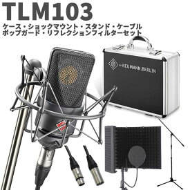 【湿度調整剤プレゼント】 NEUMANN TLM 103 mt mono set ボーカル・ナレーター録音セット ブラック コンデンサーマイク ノイマン TLM103
