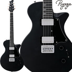 Ryoga HORNET Open Pore Black エレキギター ハムバッカー ベイクドメイプルネック リョウガ